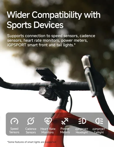 Miniatura 8 de iGPSPORT BSC100MAX GPS Bike Computer, 3 '' Pantalla Auto Start/Stop Custom Data 40H Impermeable Bicicletas Computadora Inalámbrica