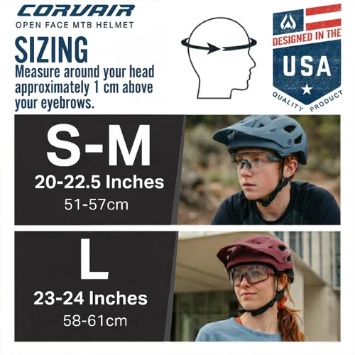 Miniatura 6 de Wildhorn Corvair - Casco de bicicleta de montaña para adultos, mujeres y jóvenes, casco ligero de ciclismo MTB con visera ajustable y ventilación