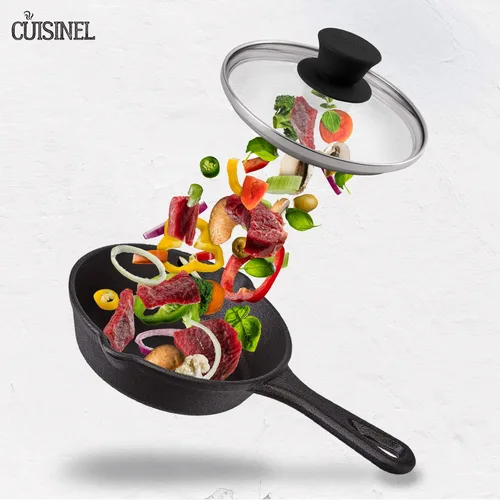 Miniatura 7 de Cuisinel Tapa de cristal – 6 pulgadas – Compatible con Lodge – Funda de repuesto templada totalmente montada – Apto para horno para sartenes – Para