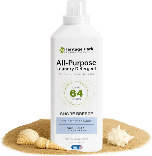 Miniatura 21 de Heritage Park - Detergente de lujo para ropa Detergente para ropa natural y enzimático probado por dermatólogos, a base de plantas, respetuoso