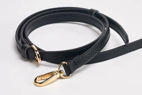 Miniatura 3 de LIVE UP Correa de Bolso de Cuero Genuino de Grano Completo Repuesto para Bolsos Cruzados y Carteras 1# negro