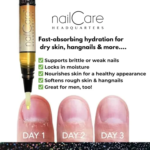 Miniatura 3 de Nail Care Headquarters Simply Pure - Bolígrafo de aceite para cutículas para uñas, fortalecedor de uñas y suero de crecimiento para uñas dañadas