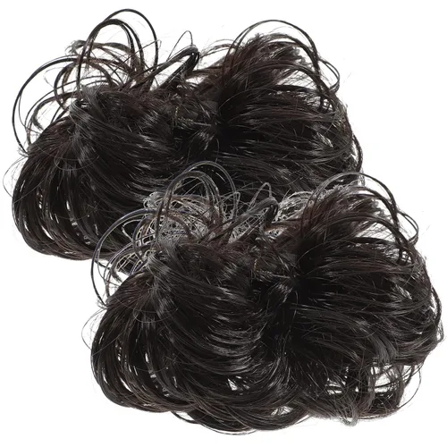 Miniatura 11 de OSALADI Pinzas para el cabello rizado, 2 piezas, pinza de pinza de peluca, moño de pelo falso de fibra As Shown 5