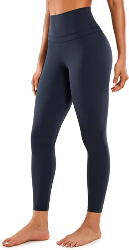 CRZ YOGA Leggings de yoga 78 para mujer, sensación de desnudo, pantalones ajustados de cintura alta de 25 pulgadas