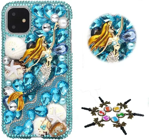 Miniatura 45 de Sparkle - Funda para teléfono compatible con Samsung Galaxy A12, elegante, hecha a mano en 3D, diseño de diamantes de imitación, diseño de diamantes