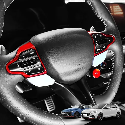 Miniatura 15 de Cubierta del botón de control del volante compatible con Hyundai Veloster JS N line 2019-2022 Hyundai Kona N Hyundai Elantra CN7 N Hyundai i30