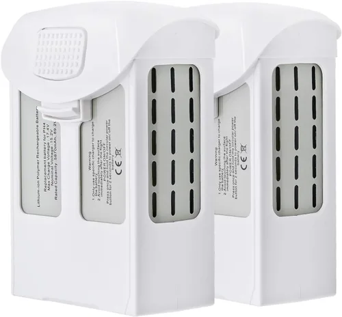 Miniatura 2 de ExpertPower Hélices 9455S para drones DJI Phantom serie 4 Hoja autoapretable, de bajo ruido, liberación rápida (2 hélices + 2 baterías)