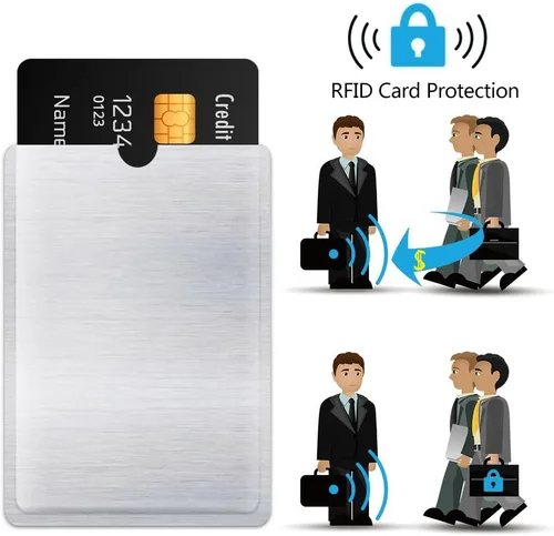 Miniatura 6 de Fundas RFID anti robopara 4 tarjetas de crédito y dos pasaportes. Para bolsillo o billetera.
