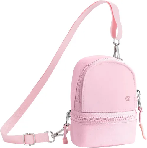 Miniatura 13 de Babysun Mini Mochila Llavero Muñequera Bolso Pequeño de Cambio Monedero Lindo Con Cremallera Cartera Con 3 Ranuras Para Tarjetas RFID Para