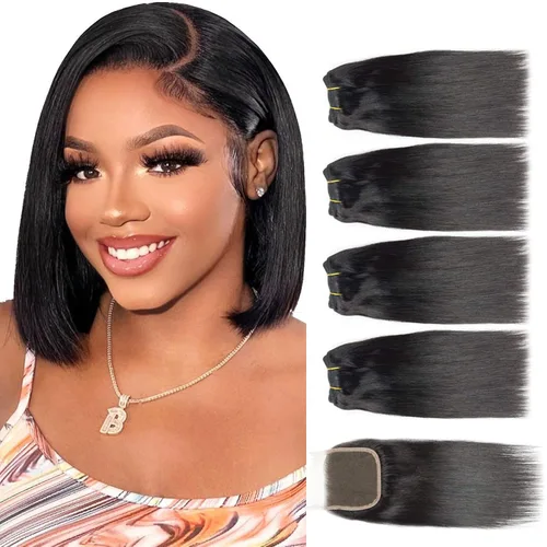 Miniatura 32 de Extensiones de pelo rizado brasileño de Selina, pelo virgen brasileño, 100 gramos/paquete, color natural (16 pulgadas, rizado)