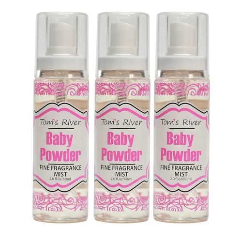 Infinix Baby Fresh Powder - Fragancia fina en polvo, 2 onzas líquidas, paquete de 3, spray corporal para mujeres, perfume suave y duradero para