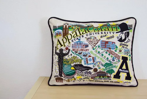 Miniatura 3 de Catstudio Almohada decorativa bordada colegiada de la Universidad Estatal de los Apalaches