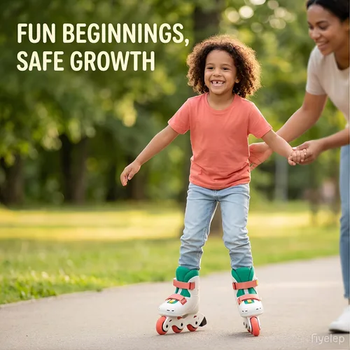 Miniatura 8 de SKT HP Patines en línea ajustables para niños de 3 a 8 años, patines ultraligeros para principiantes para niños y niñas, patines en línea pintables