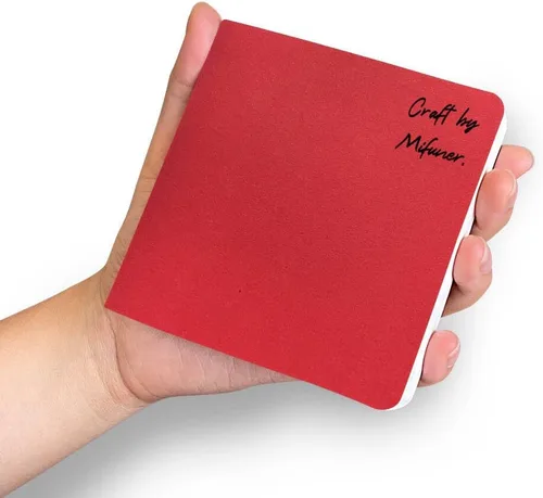 Miniatura 10 de Cuaderno de bocetos de acuarela, cuaderno de 5x5 pulgadas con cubierta de tela cuadrada portátil, 20 hojas de papel de dibujo texturizado