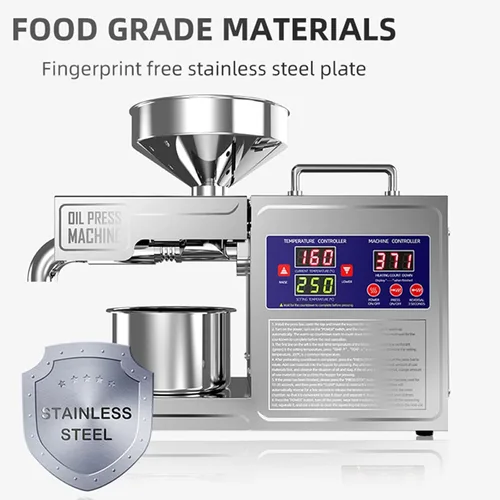 Miniatura 2 de Máquina de prensa de aceite Máquina de prensa en frío para extracción de aceite eléctrica, máquinas de prensa de calor de 820 w utilizadas