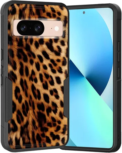 Miniatura 67 de Funda para Pixel 6A, Híbrida de Doble Capa de Servicio Pesado Resistente a Prueba de Golpes PC Duro + Funda Protectora de Silicona Suave para Google