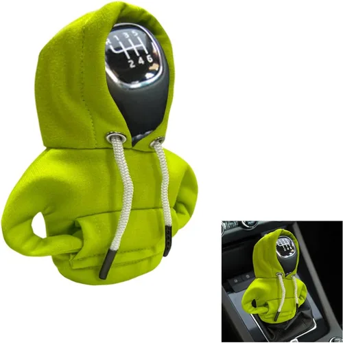 JOYCOURT Sudadera con capucha para palanca de cambios de automóvil, cubierta de perilla de palanca de cambios de moda, mini sudadera con capucha
