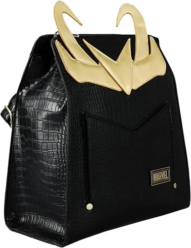 Miniatura 3 de Marvel Comic Book Loki Cosplay Mini Mochila Negra, Negro -, Personalizado