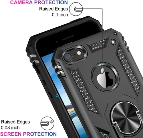 Miniatura 382 de Jeylly Funda para iPhone SE/Funda para iPhone 5S, Exterior de Plástico Duro que Absorbe Golpes + Interior de Silicona de Goma Defensor contra