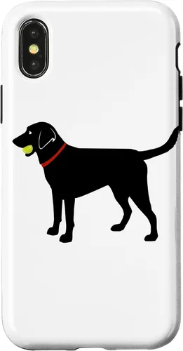 Miniatura 5 de Funda de regalo para iPhone 13 Labrador Retriever Fetch, Black Lab Play Ball Dog Lover