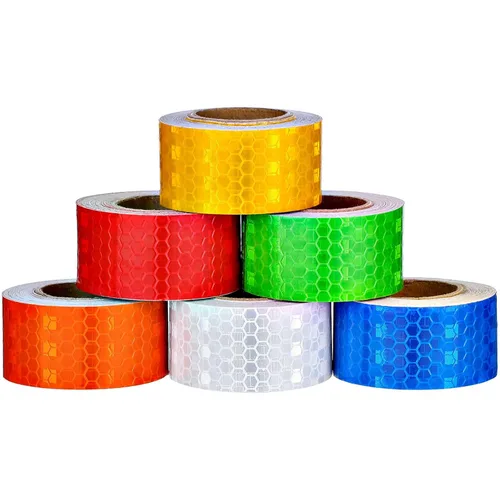 Zonon 6 rollos de cintas reflectantes de alta visibilidad impermeables autoadhesivas pegatinas de seguridad nocturnas para visibilidad nocturna