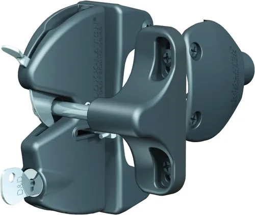 Miniatura 9 de National Hardware N346-201 V6201 LokkLatch en negro, 4-9/16