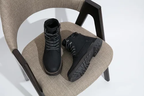Miniatura 3 de Jousen Botas casuales para hombre, botas chukka con cremallera a la moda