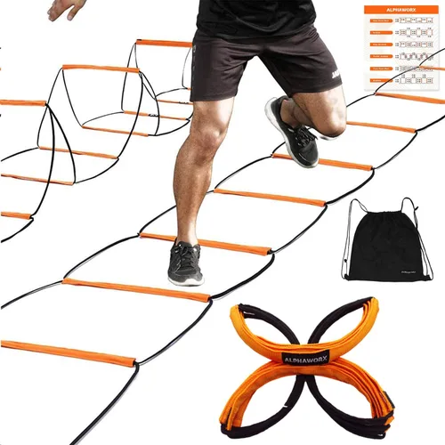 Escalera de agilidad, equipo de entrenamiento de agilidad, escalera de velocidad de fútbol, escalera de juego de pies de fútbol americano, escalera