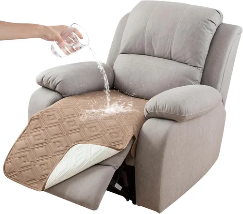 Miniatura 46 de Genina Juego de 2 Fundas de Reposabrazos para Sofá 100% Impermeables, Fundas para Reposabrazos de Sofá, Sillón, Protectores Antideslizantes