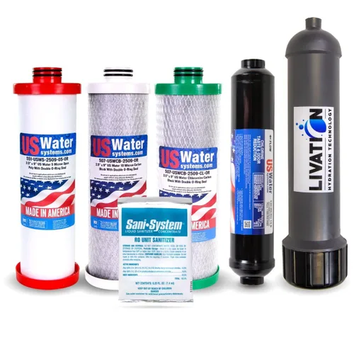 US Water Systems All-American - Paquete de filtros R/O de 6 etapas, fabricado en los Estados Unidos