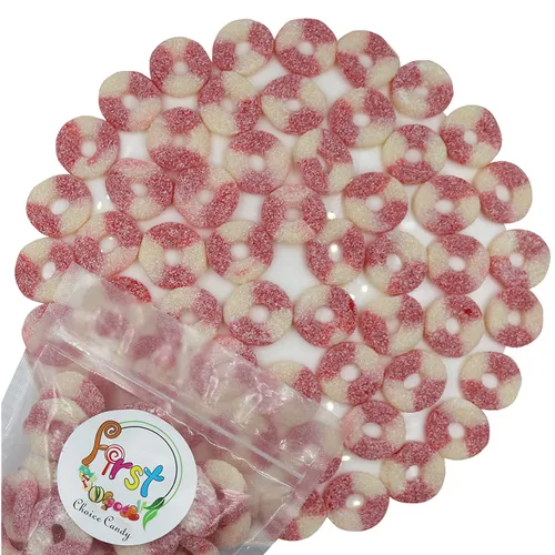 Miniatura 16 de FirstChoiceCandy Anillos de goma (mini fresa agria, 2 libras (paquete de 1))