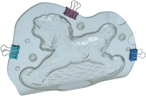 Miniatura 4 de Molde de plástico 3D para chocolate con clips, carrusel de caballo, molde de jalea de cristal, decoración de pasteles de caramelo, postres