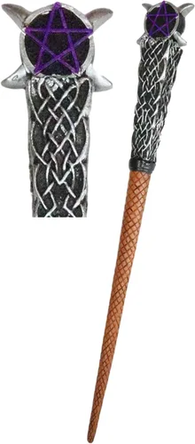 Ebros Alquimia Neopagana Oculta Wicca Sagrada Triple Luna Ciclo Lunar Diosas Varita Pentagrama Varita Cosplay Varitas Mágicas Decorativas Hechizos