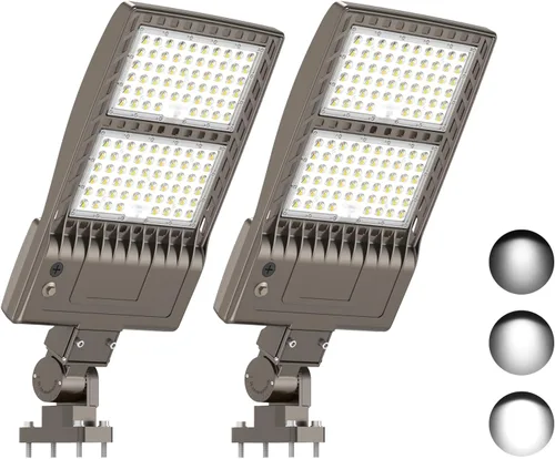 Miniatura 15 de KUKUPPO Luz LED de estacionamiento de 200 W, luz de poste de estacionamiento de grado industrial con certificación DLC UL, luz LED caja de zapatos