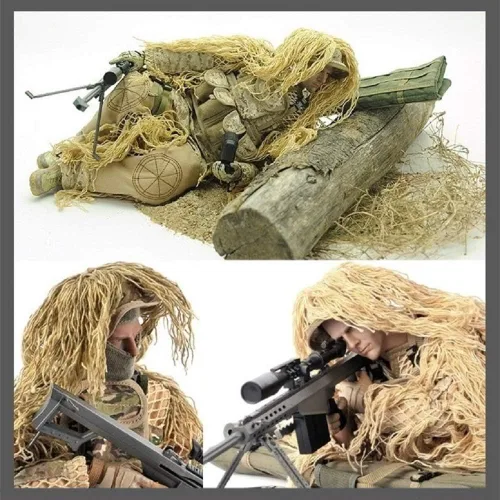 Miniatura 3 de Figura de acción de Fuerzas Especiales de 12 pulgadas con gran detalle del equipo SWAT (Sniper - Desierto)