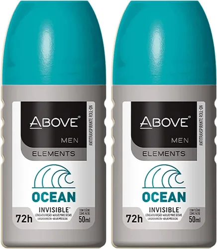 Miniatura 9 de ABOVE Roll-On Elements, plateado brillante, 1.7 onzas, desodorante de bolas para hombres, protección de 72 horas, fragancia sensual, tacto seco, sin