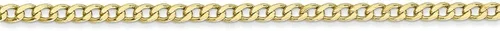 Miniatura 3 de Collar de cadena de eslabones cubanos de oro amarillo de 10 quilates 0098in con cierre de mosquetón seguro