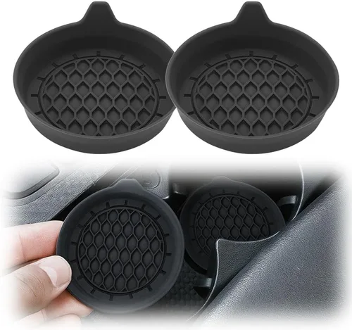 Portavasos para automóvil, soporte de silicona mejorado 2025, protector de bebidas para fijar tazas de agua y bebidas, accesorios de inserción de