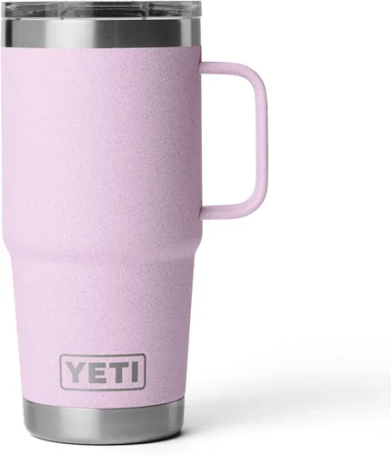 Miniatura 14 de YETI - Vaso de viaje Rambler de 20 onzas, de acero inoxidable, aislada al vacío con tapa fuerte Stronghold Blanco