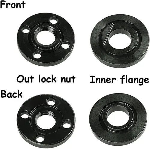 Miniatura 2 de Juego de 4 piezas de repuesto de brida de amoladora 5/8-11, accesorios para amoladora angular compatibles con Dewalt Milwaukee Ryobi Makita Tuercas
