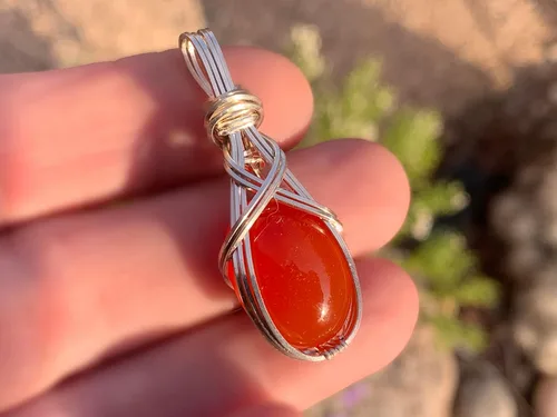 Miniatura 3 de Colgante de cristal de cuarzo rosa de 14 quilates, calidad AAA relleno de oro, varita de corazón, reiki Energy Romance, con elegante caja de regalo
