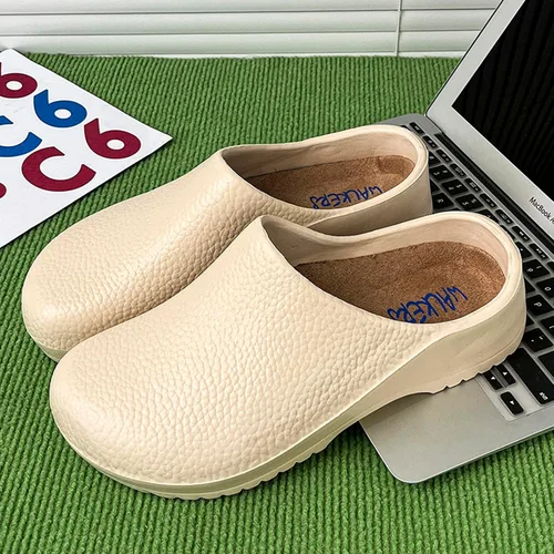 Miniatura 6 de ihinzry Zuecos de chef profesional, antideslizantes, impermeables, zapatos de trabajo para enfermeras, personal de cocina con soporte de arco