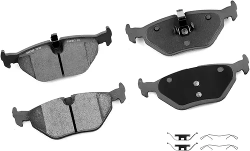 Miniatura 31 de Pastillas de freno de cerámica delanteras traseras 8 piezas para Mercedes-Benz CLK3/CLK430, 98-99 para Mercedes-Benz E300, 98-02 04 05