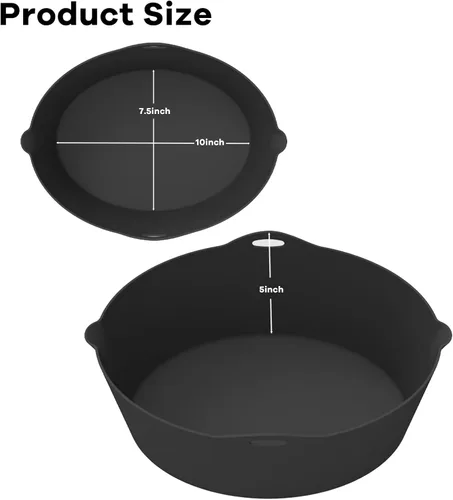 Miniatura 8 de Forros de Silicona Compatibles con Ollas de Cocción Lenta/Slow Cookers de 7 a 8 Cuartos, Inserto Divisor de Olla de Cocción Lenta Compatible