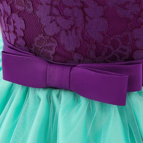 Miniatura 4 de Baby Girl Lace Tutu Dress Infant Toddler Wedding Flower Girl Dress First Birthday Formal Pageant Christening Dresses