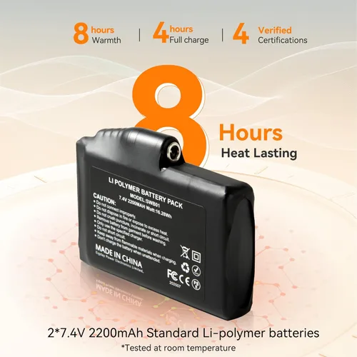 Miniatura 5 de SAVIOR HEAT Manoplas Calefactables con Batería, Guantes de Esquí con Batería, Manoplas Eléctricas Recargables Mejoradas para Esquí, Camping