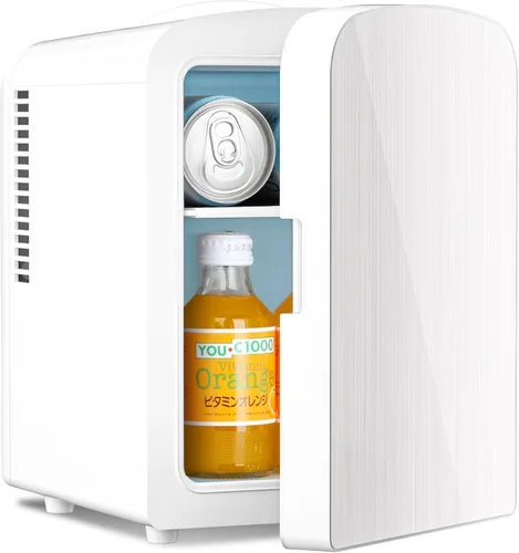 Miniatura 11 de Antarctic Star Refrigerador compacto, mini refrigerador portátil, cuidado de la piel, capacidad de 4 litros/6 latas, para dormitorio, automóvil
