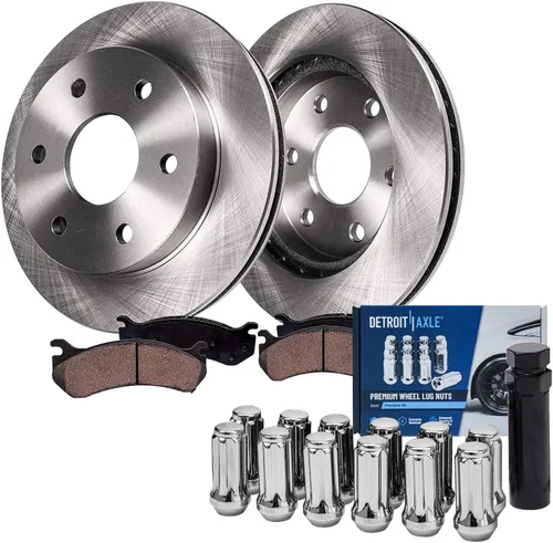 Miniatura 103 de Detroit Axle - Rotores de freno para Nissan NV2500 NV3500 NV1500 NV1500 2012-2021, repuesto de rotores de freno de disco: rotor delantero de 14.17