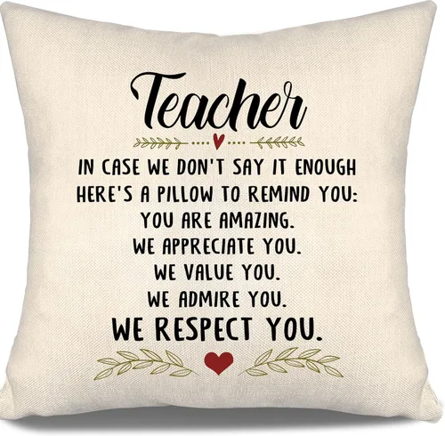 Miniatura 6 de En caso de que no lo diga lo suficiente aquí hay una almohada para recordarte que eres increíble, te aprecio, te quiero. Funda de almohada para tía