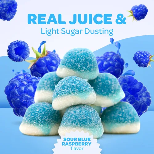 Miniatura 3 de Blue Raspberry Puffs - Paquete a granel de 2 libras - It's a Boy Baby Shower Gummy Candy - Revela de género